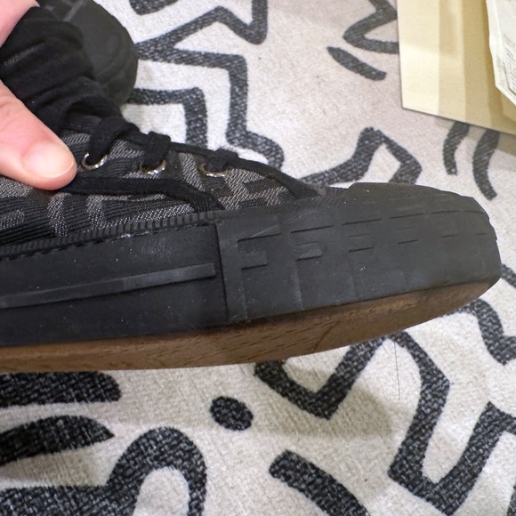 Fendi Domino Hi-Top Sneakers in FF Motif *Authentic* - Picture 5 of 10